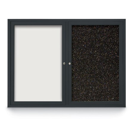 United Visual Products Corkboard, Synthetic Forbo/Satin, 72" X36" UV406-SATIN-FORBO